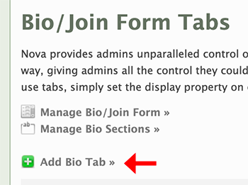 Add a tab