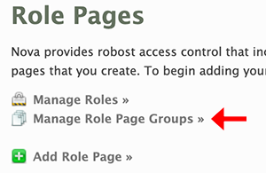 Role groups location