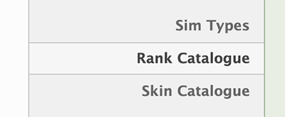 Accessing Rank Catalogue